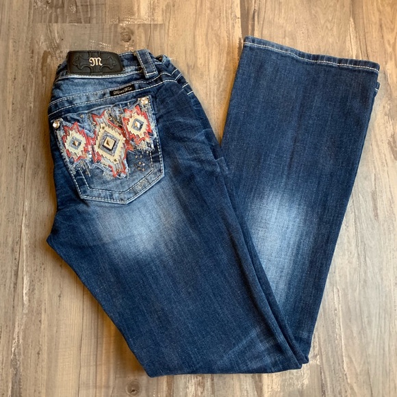 Signature Bootcut Jeans Aztec Pocket 